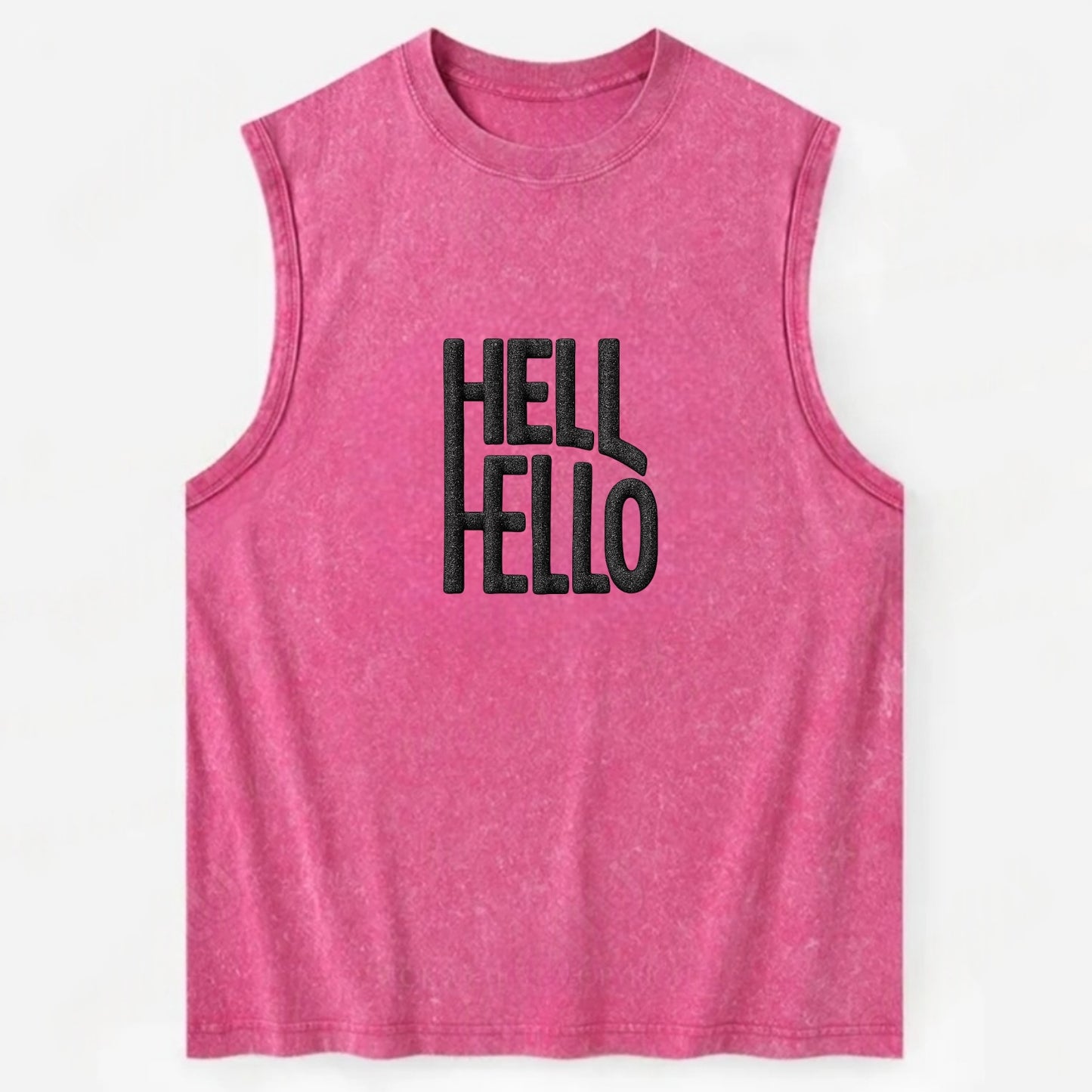 HELL;HELLO BEAUTIFUL Floral Print Hat - Vintage Washed Tank - Pink