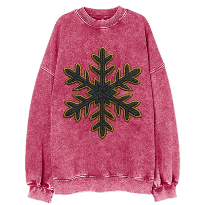 Snowflake  - Vintage Sweatshirt - Pink