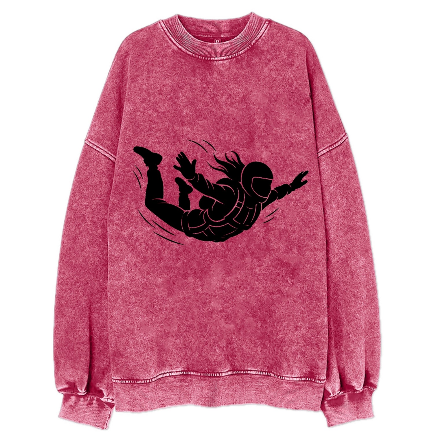 Skydiver free-fall position - Vintage Sweatshirt - Pink