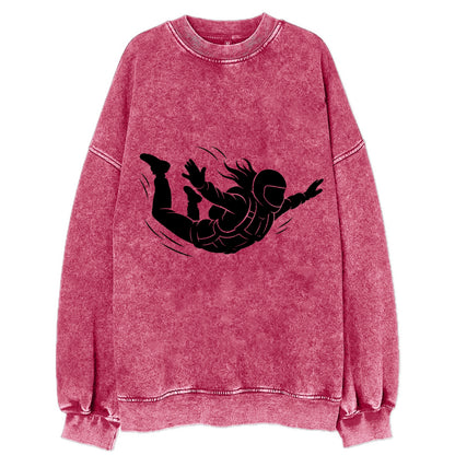 Skydiver free-fall position - Vintage Sweatshirt - Pink