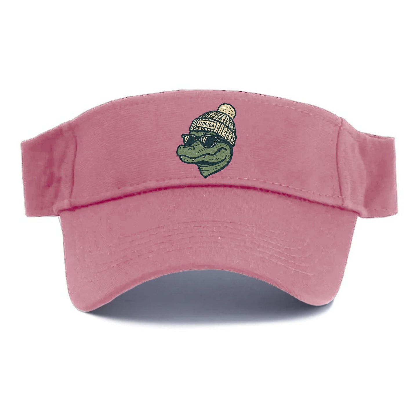Gainesville Gator wearing Florida beanie - Visor - Pink