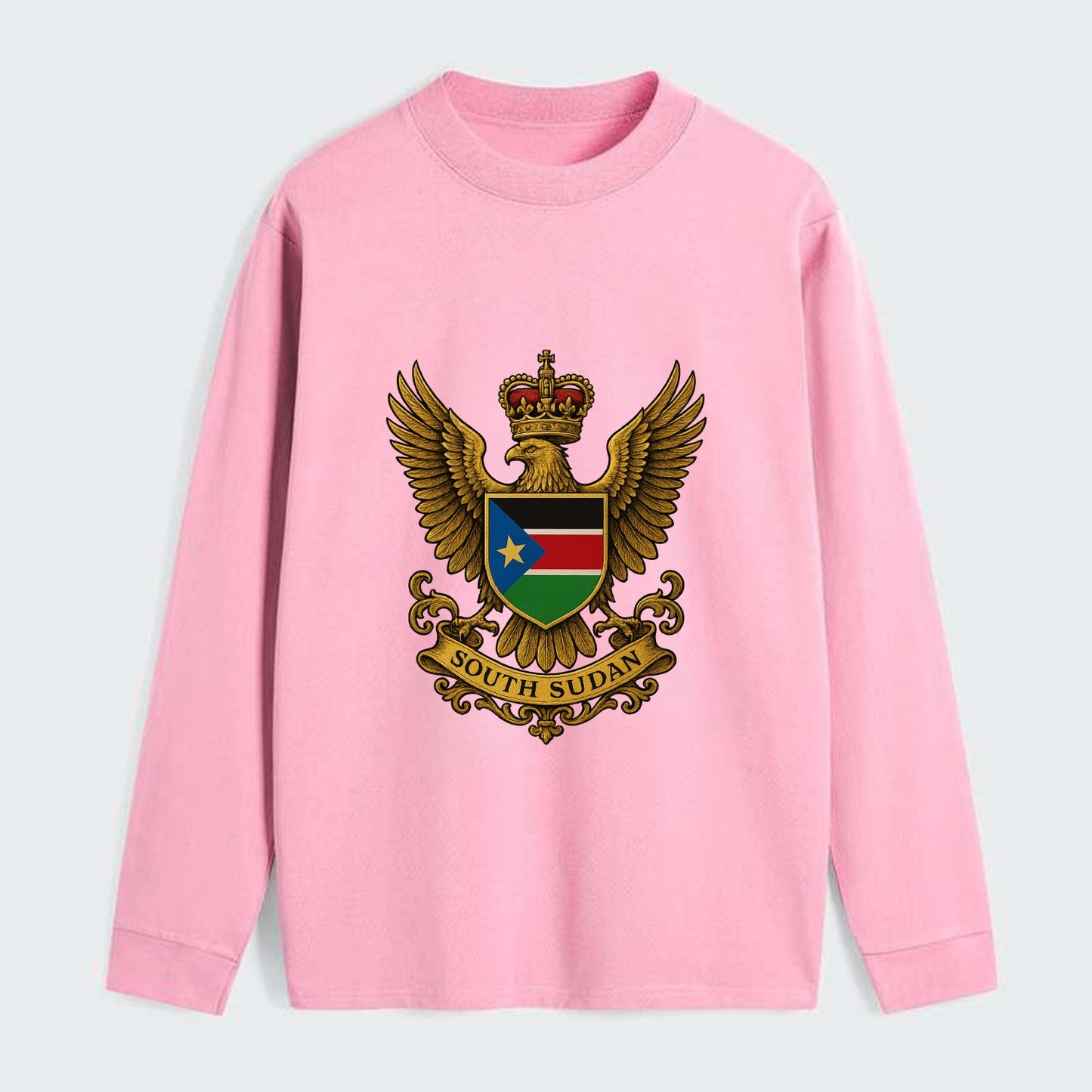 South Sudan Royal Logo - Classic Long Sleeve Shirt - Pink