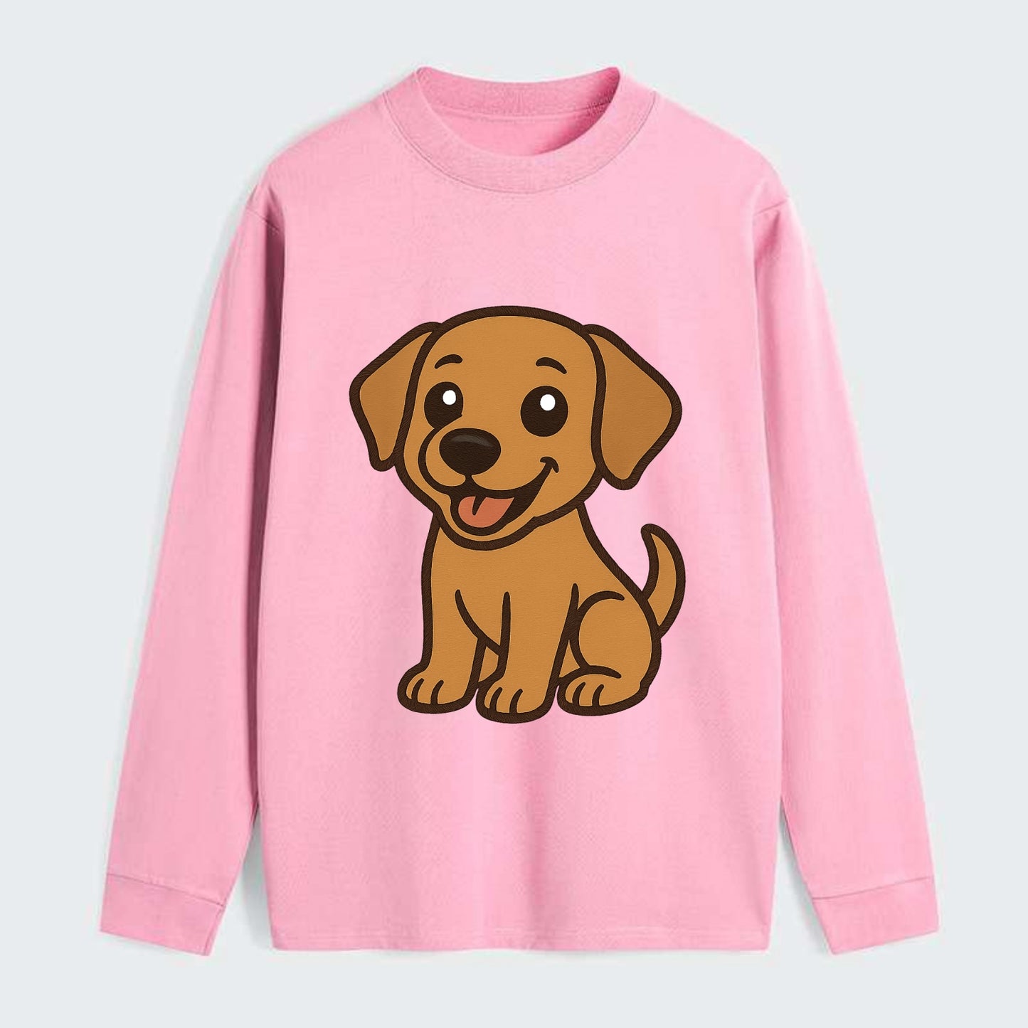Labrador - Happy panting expression - Classic Long Sleeve Shirt - Pink