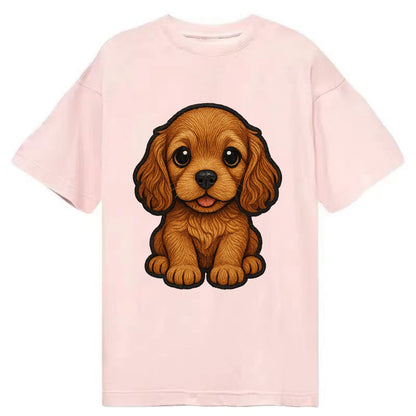 Baby Cocker Spaniel Puppy - long wavy ears, soulful eyes, silky coat, - Classic T-shirt - Pink
