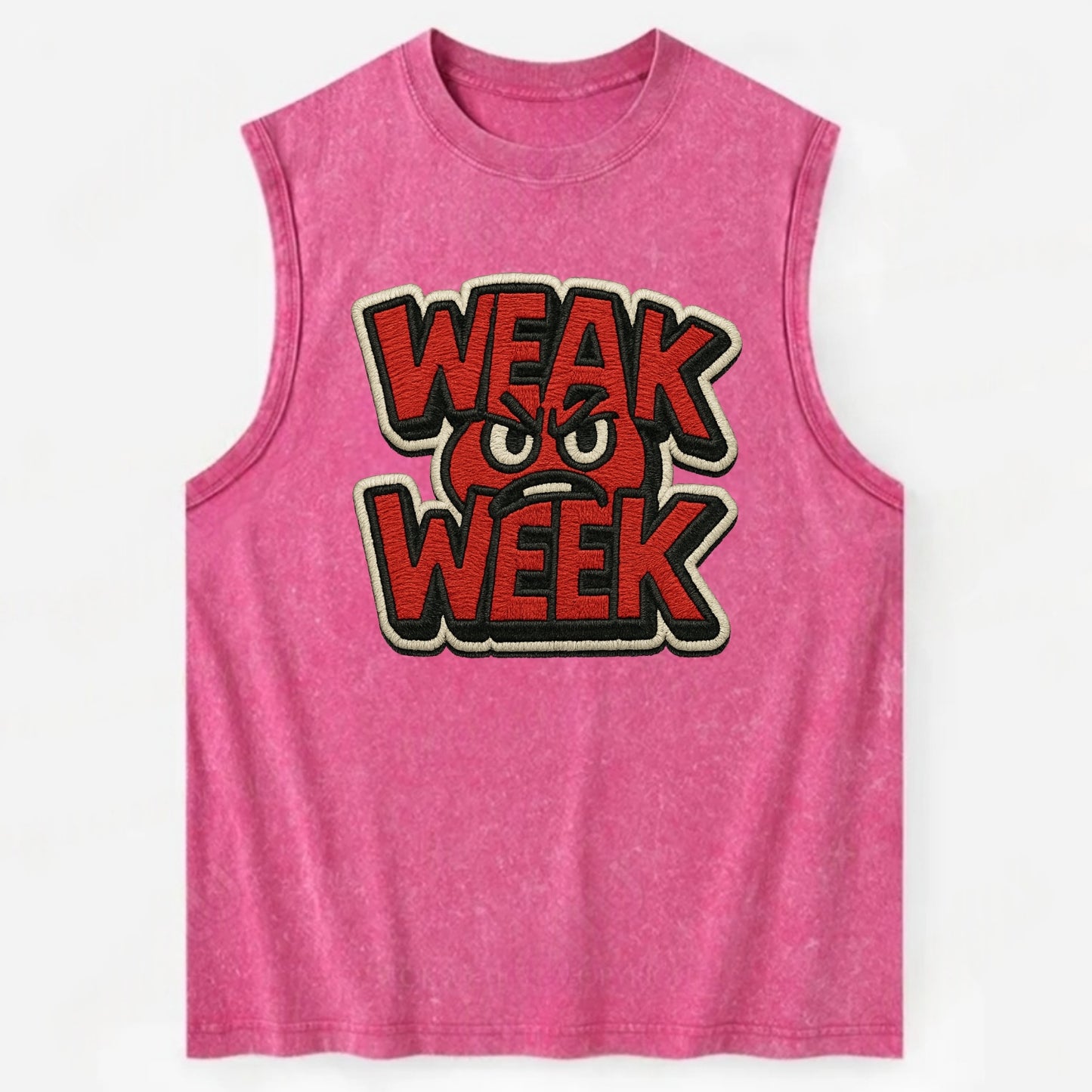 WEAK;WEEK WARRIOR Monday Blue Cap - Vintage Washed Tank - Pink