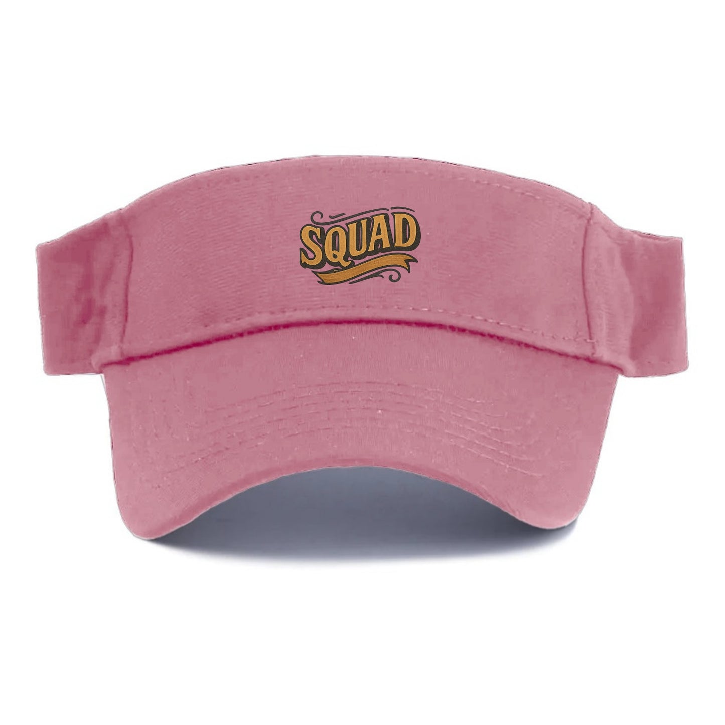 Bold typography design - "SQUAD" - your crew, your people - Visor - Pink
