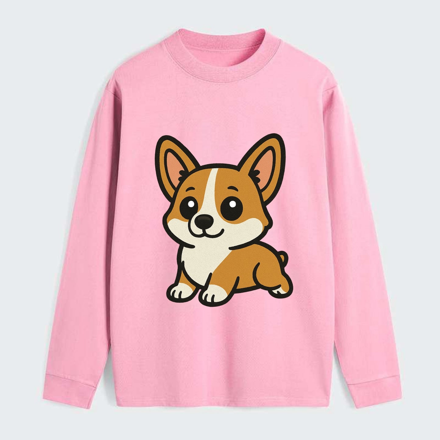 Corgi - Sploot lying position - Classic Long Sleeve Shirt - Pink