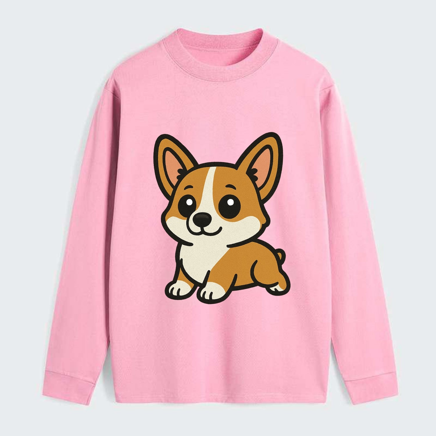 Corgi - Sploot lying position - Classic Long Sleeve Shirt - Pink