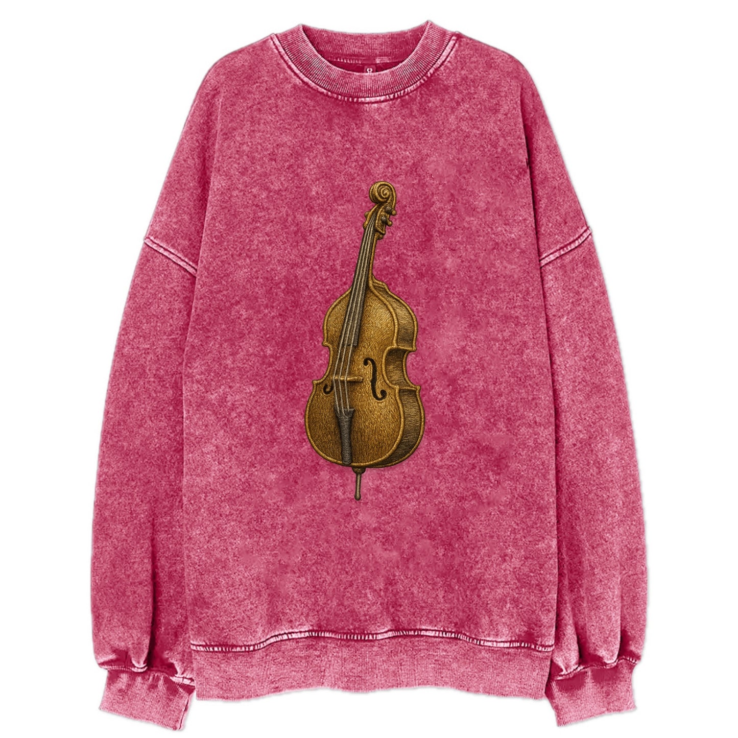 Acoustic Bass  - Vintage Sweatshirt - Pink