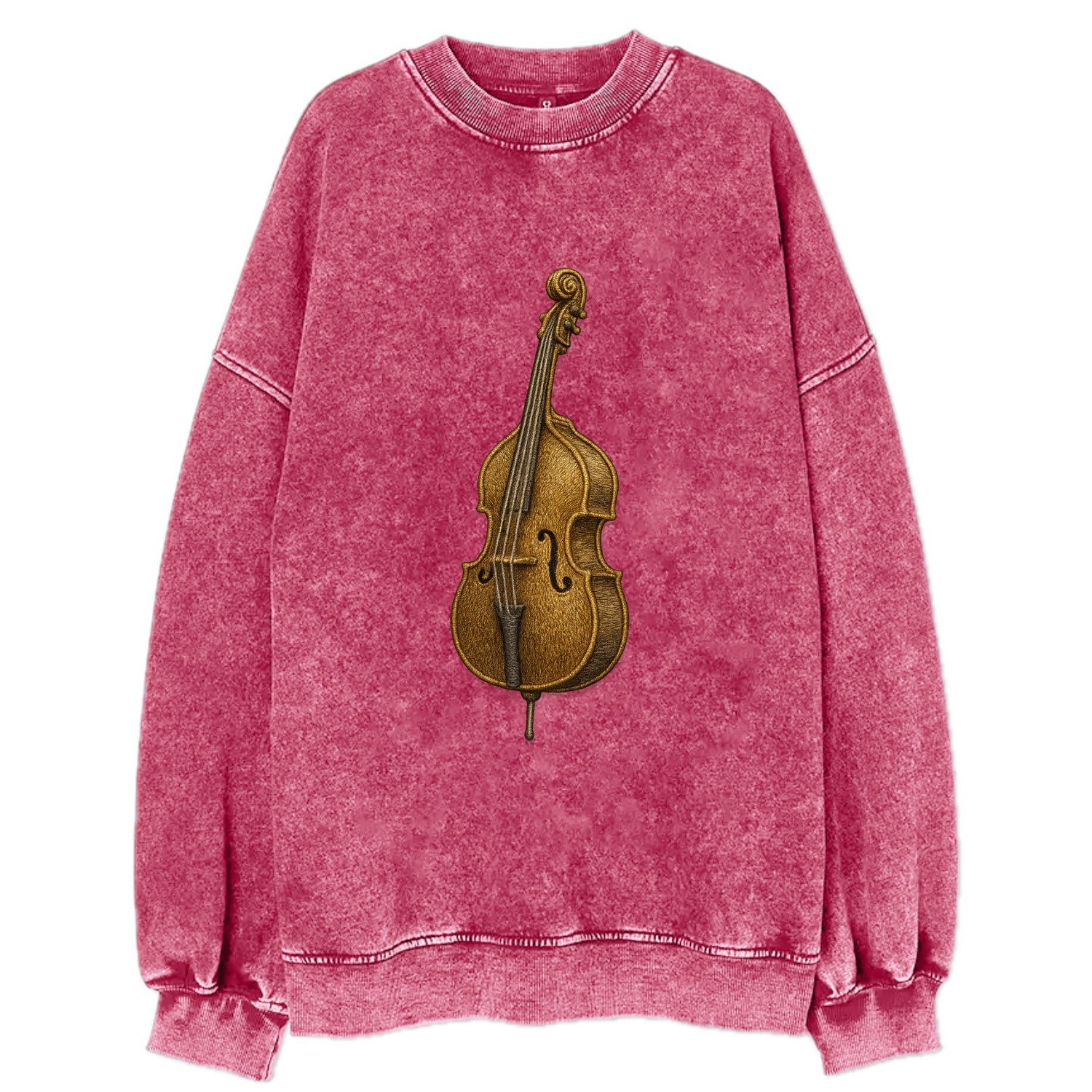 Acoustic Bass  - Vintage Sweatshirt - Pink