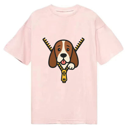 Basset Hound - Classic T-shirt - Pink