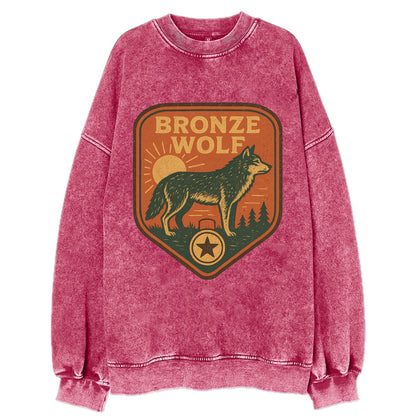 Bronze Wolf Medal  - Vintage Sweatshirt - Pink