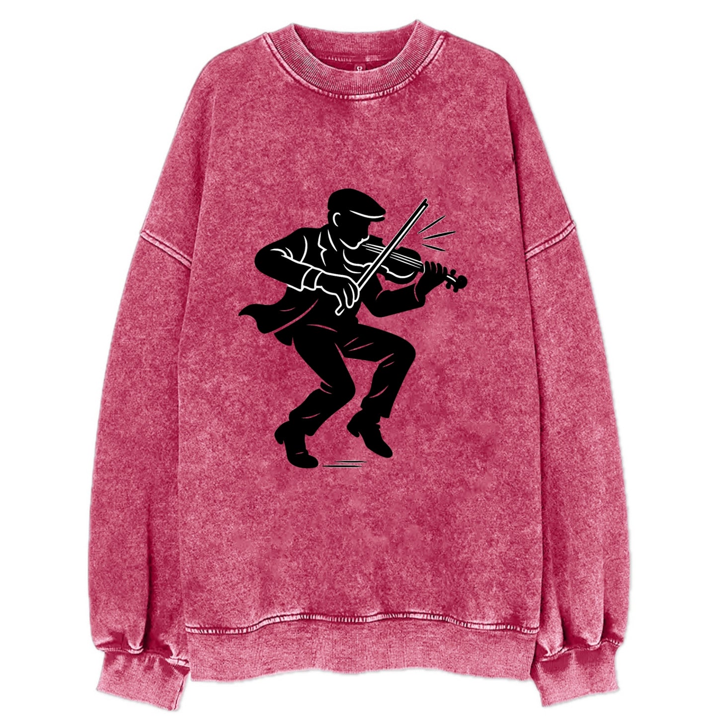Irish folk musician traditional jig - Vintage Sweatshirt - Pink