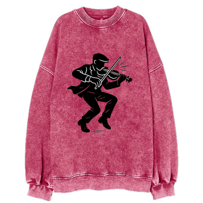 Irish folk musician traditional jig - Vintage Sweatshirt - Pink