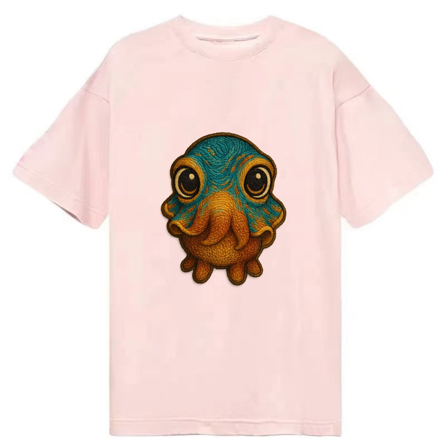 Baby Cuttlefish - color-changing skin, W-shaped pupil, front-facing, hypnotic cute - Classic T-shirt - Pink
