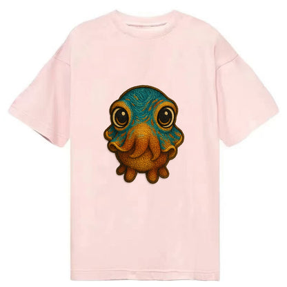 Baby Cuttlefish - color-changing skin, W-shaped pupil, front-facing, hypnotic cute - Classic T-shirt - Pink