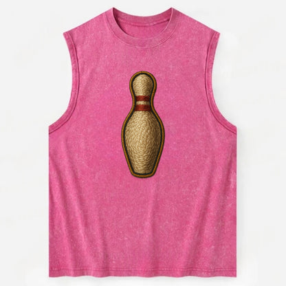 Bowling Pin  - Vintage Washed Tank - Pink