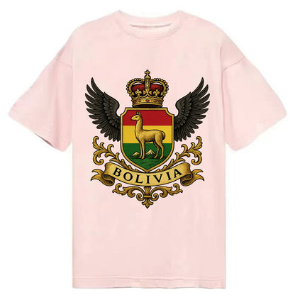Bolivia Llama Emblem  - Classic T-shirt - Pink