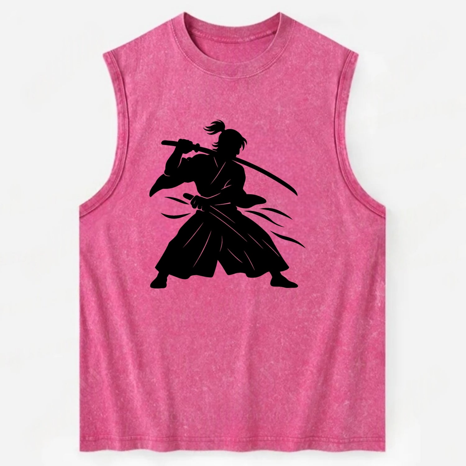 Japanese samurai sword draw - Vintage Washed Tank - Pink