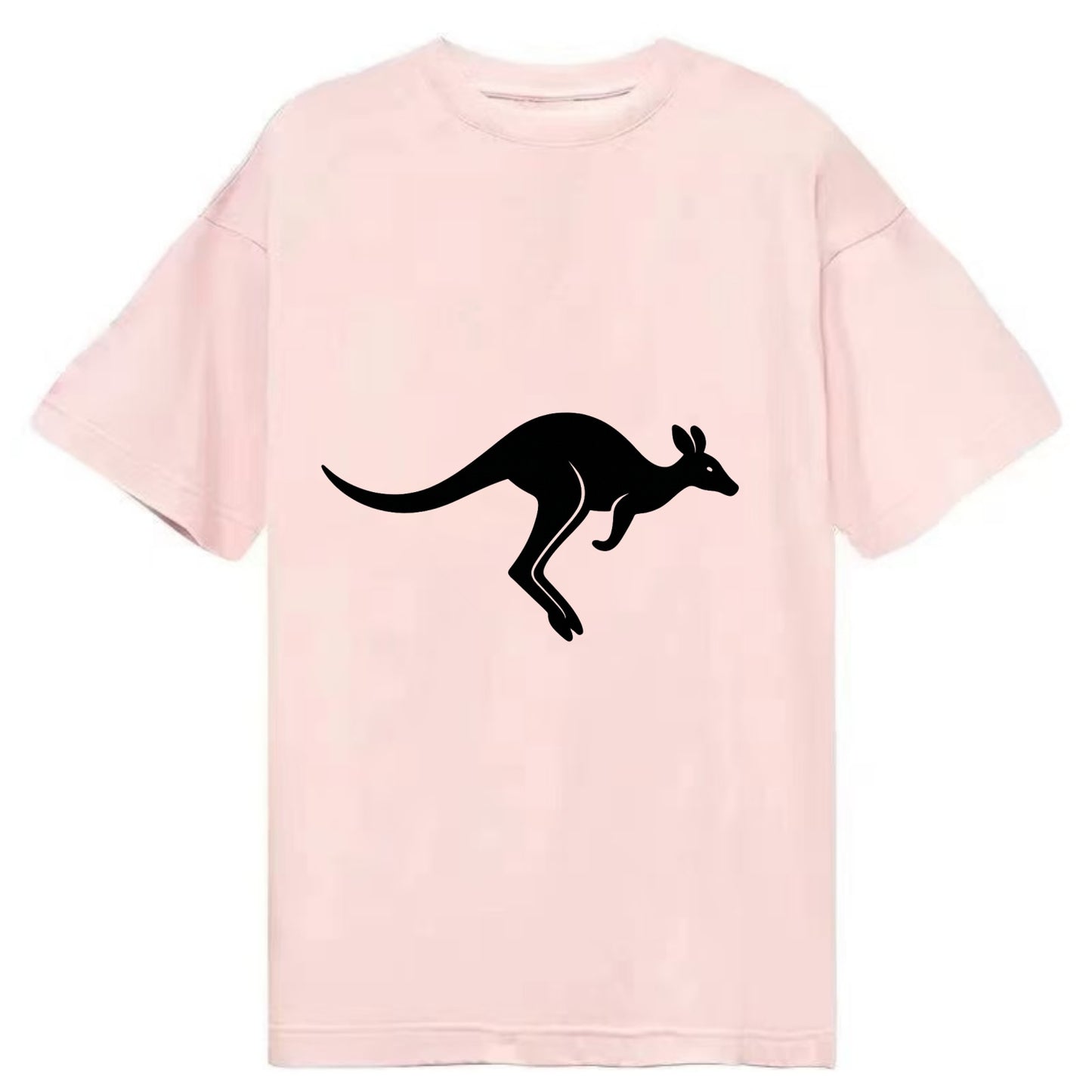 Kangaroo leaping across outback - Classic T-shirt - Pink