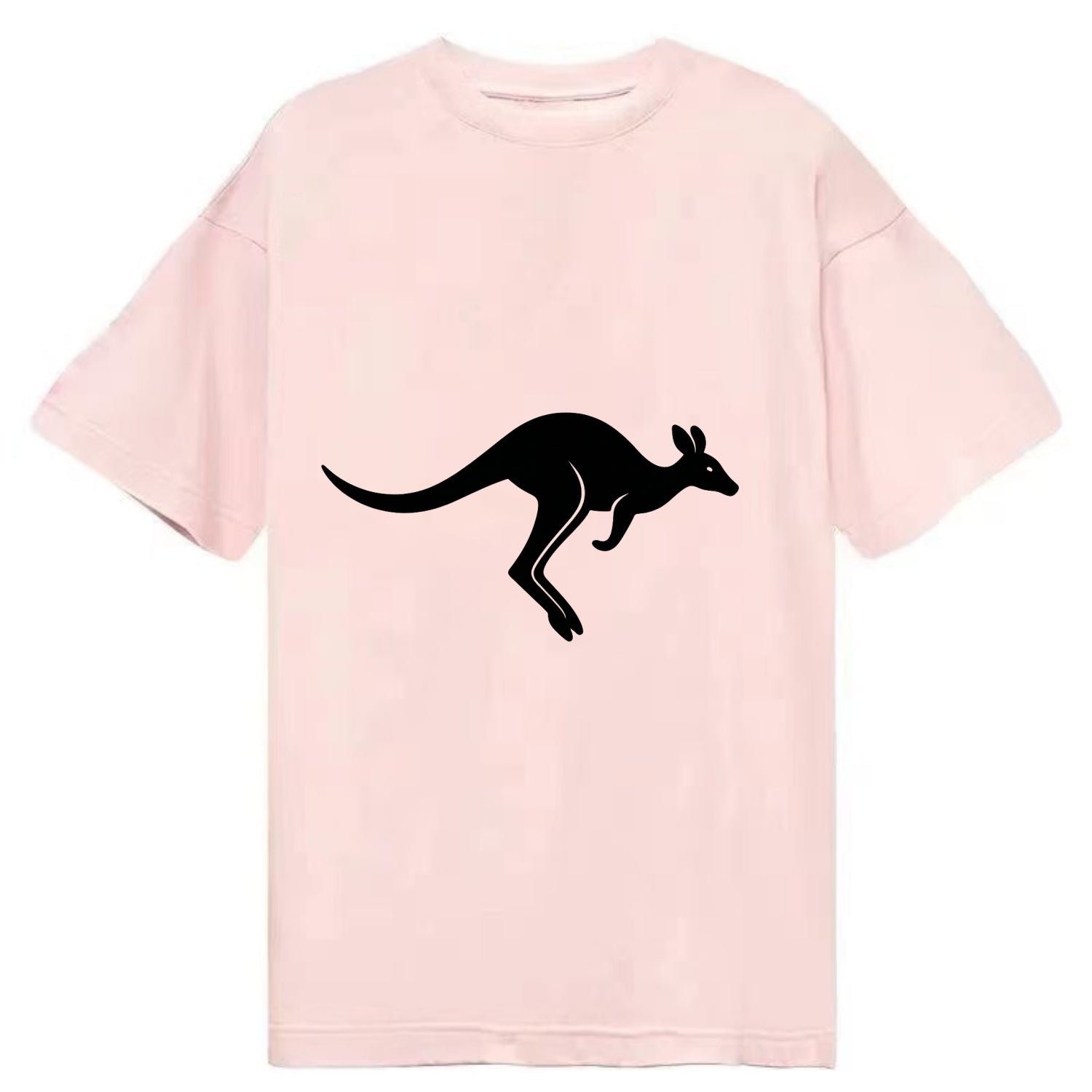 Kangaroo leaping across outback - Classic T-shirt - Pink