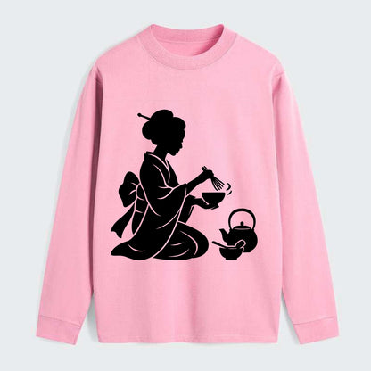 Geisha traditional tea ceremony - Classic Long Sleeve Shirt - Pink