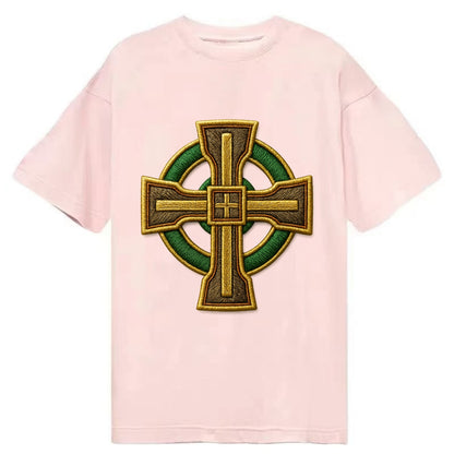 Durrow Cross - Classic T-shirt - Pink