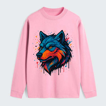 Velvet Wolf Royal  - Classic Long Sleeve Shirt - Pink