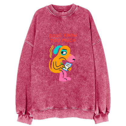 CATS OWN YOU | Cat on throne pointing down - Vintage Sweatshirt - Pink