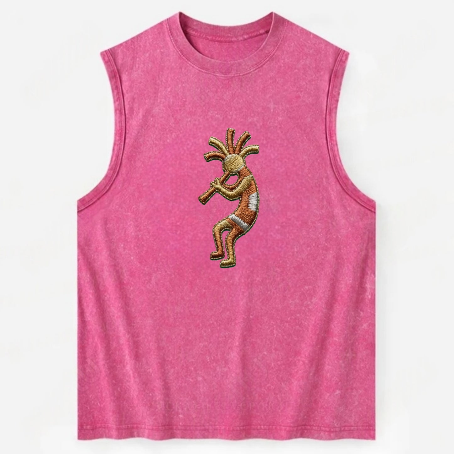 Kokopelli - Vintage Washed Tank - Pink