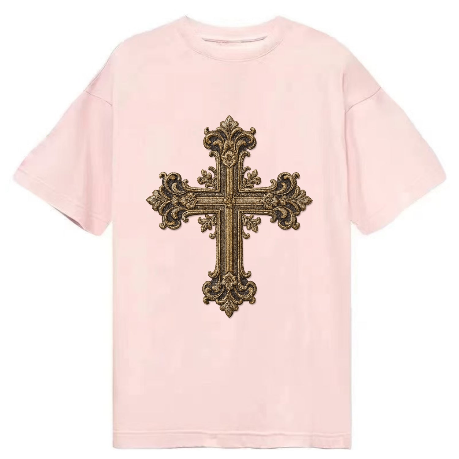 Victorian Cross  - Classic T-shirt - Pink