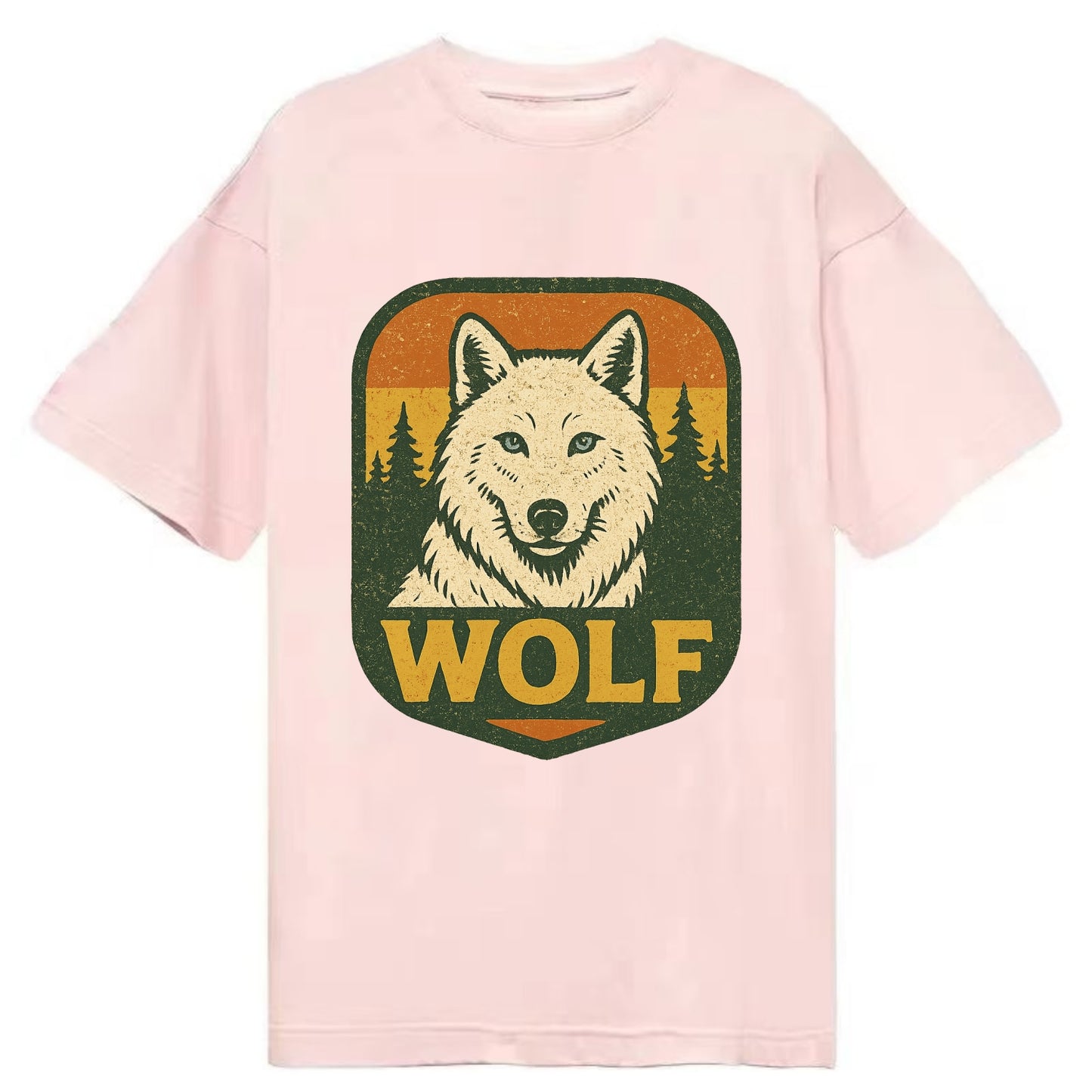 Arctic White Wolf  - Classic T-shirt - Pink