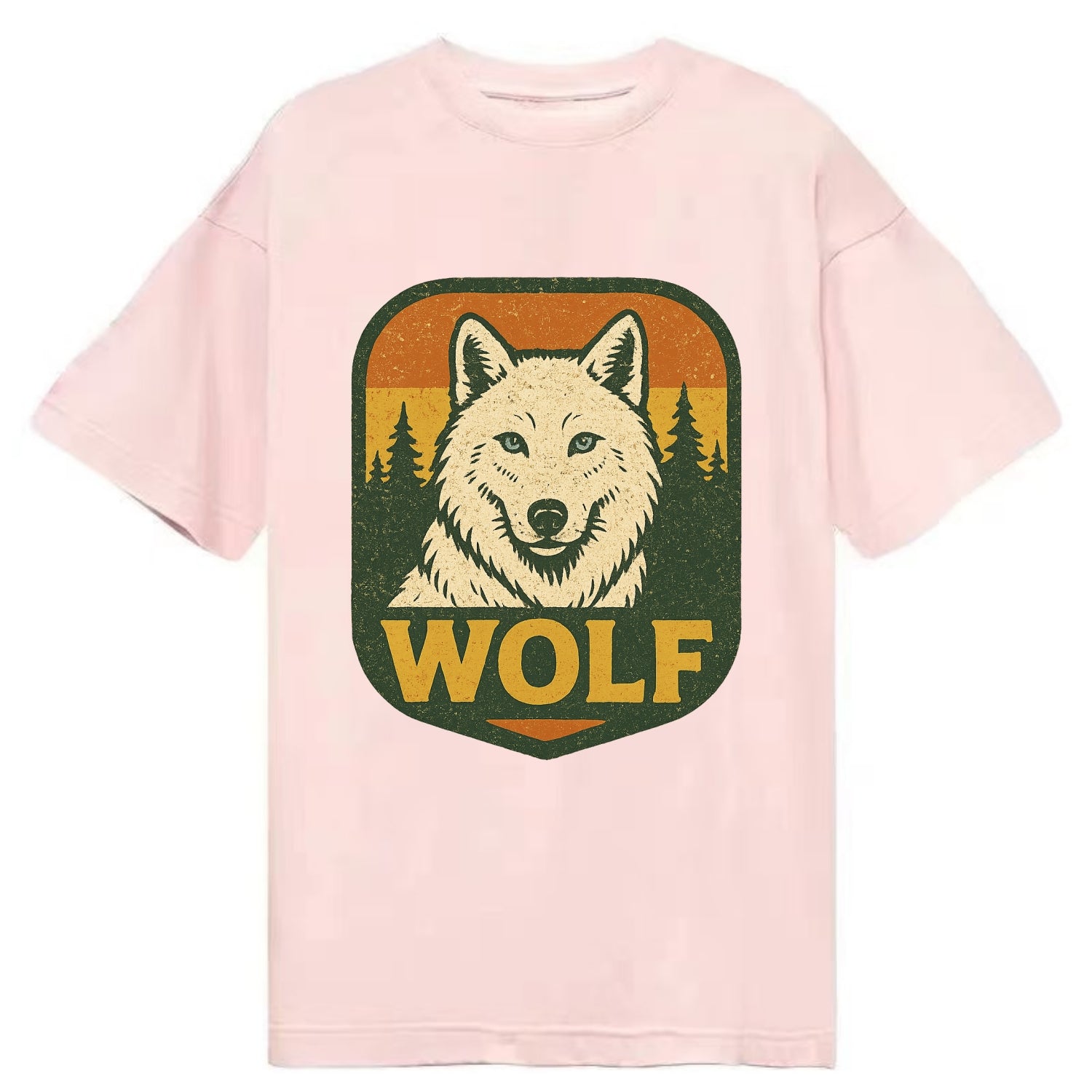 Arctic White Wolf  - Classic T-shirt - Pink