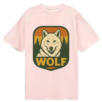 Arctic White Wolf  - Classic T-shirt - Pink