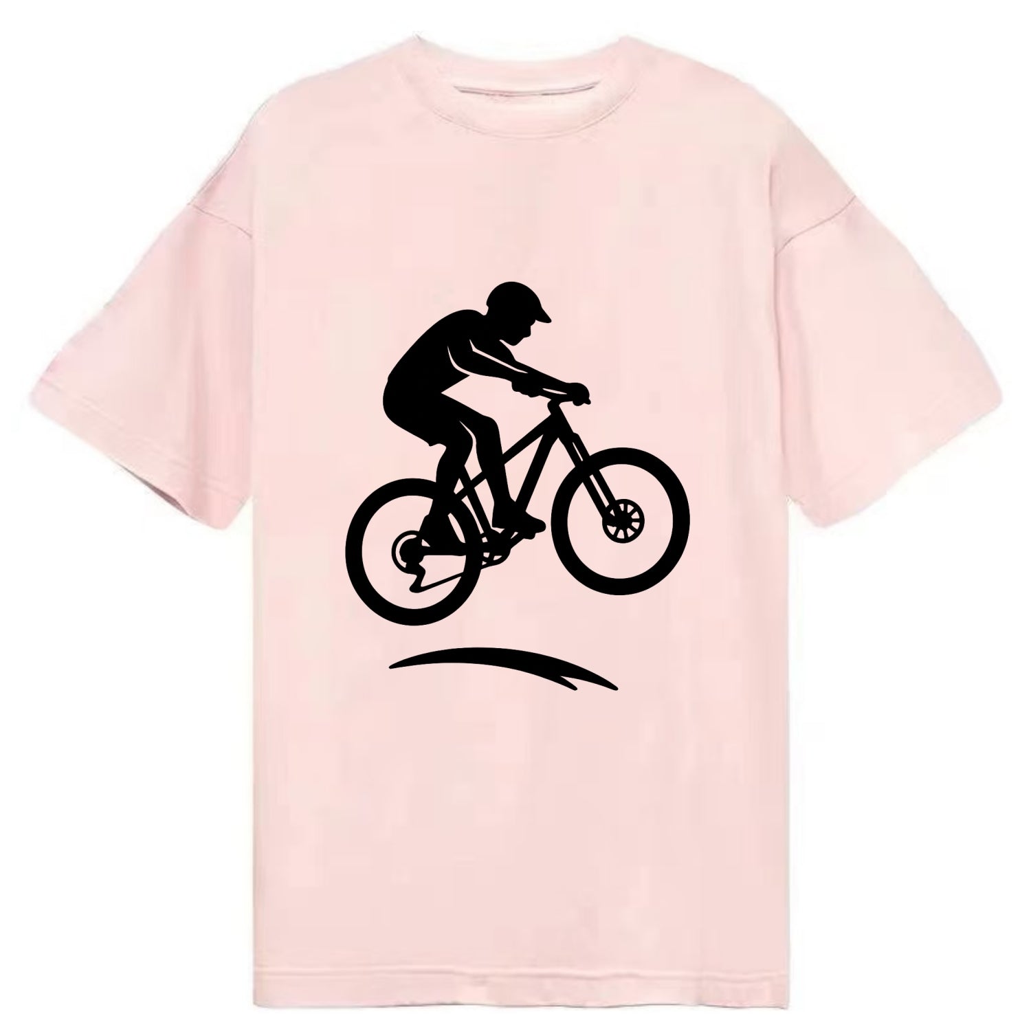 Mountain biker catching air - Classic T-shirt - Pink