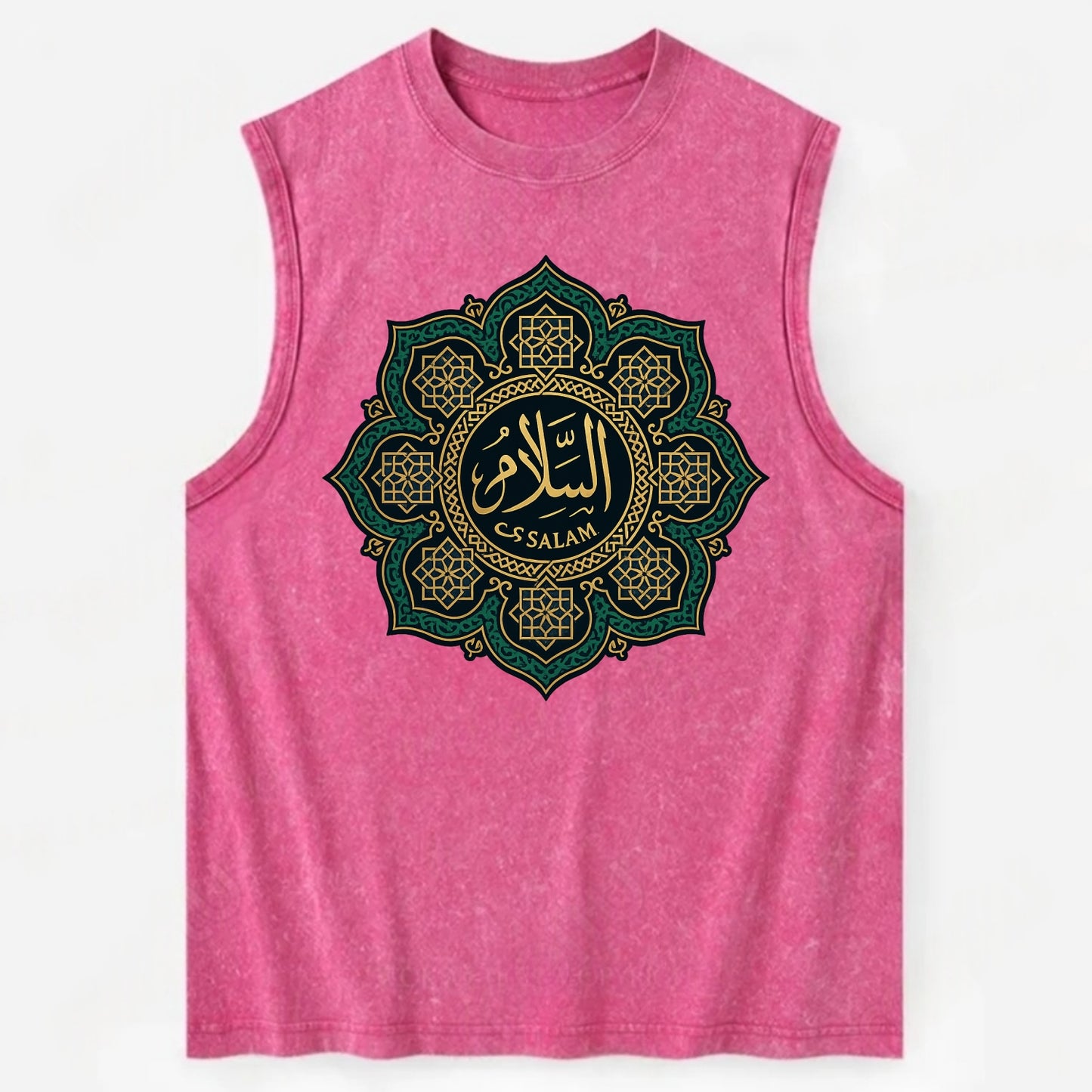 As-Salam Mandala - Vintage Washed Tank - Pink
