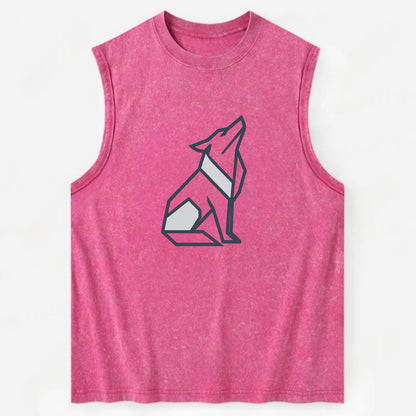 Titanium Wolf Strong  - Vintage Washed Tank - Pink