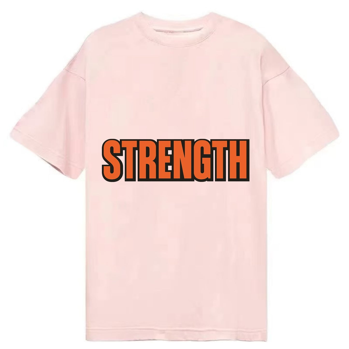 Bold typography design - "STRENGTH" - inner power, resilience, fortitude - Classic T-shirt - Pink