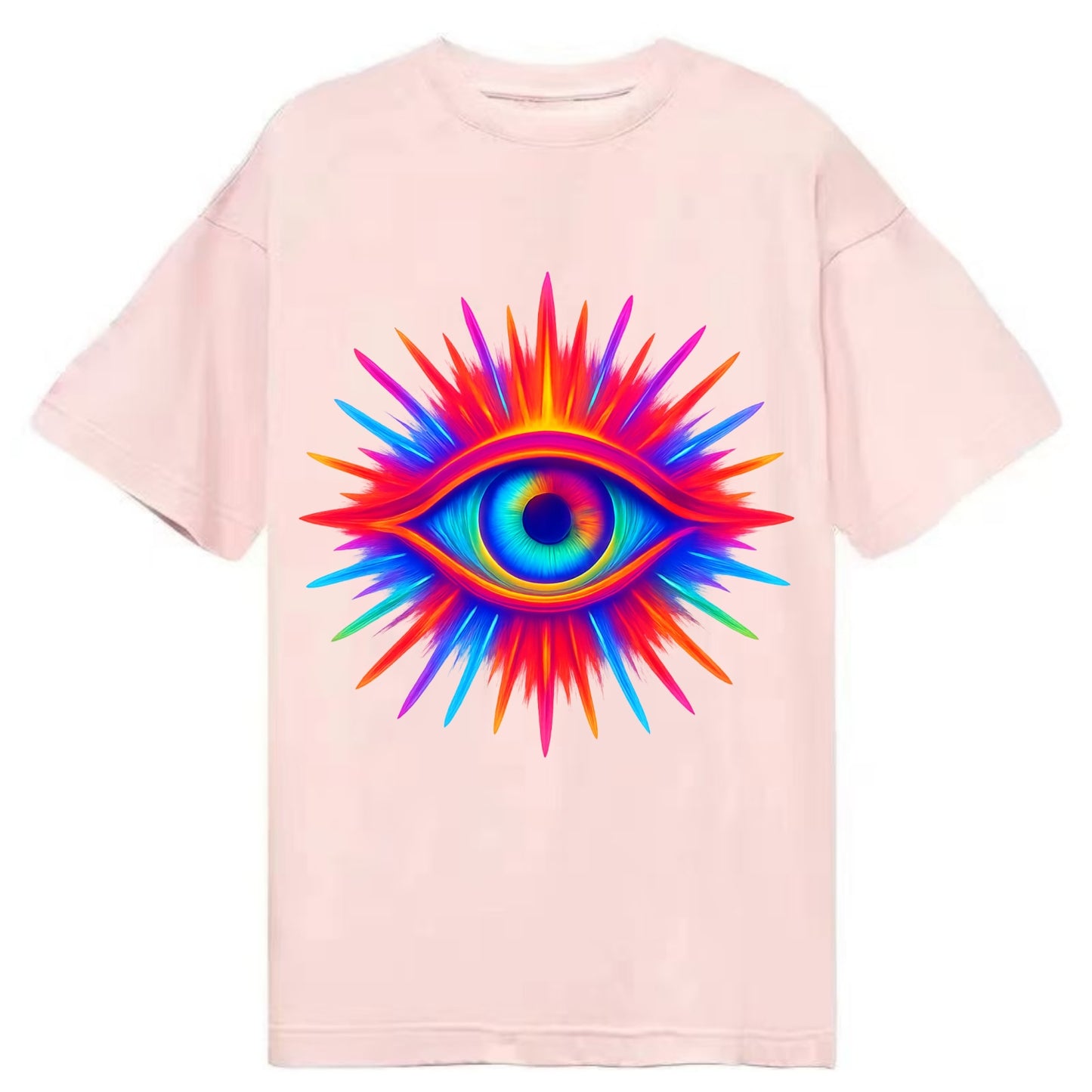 Rainbow Third Eye - Prismatic eye radiat Classic T-shirt - Pink