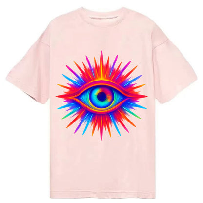 Rainbow Third Eye - Prismatic eye radiat Classic T-shirt - Pink