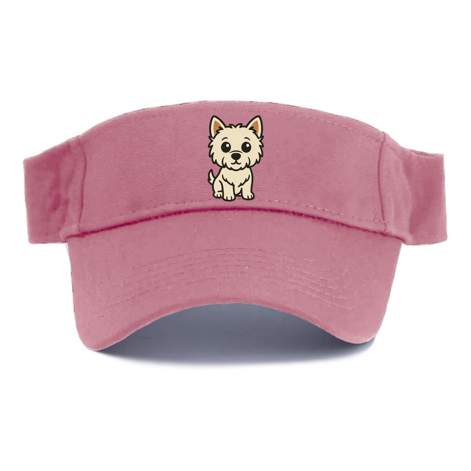 West Highland White Terrier - Alert standing pose - Visor - Pink