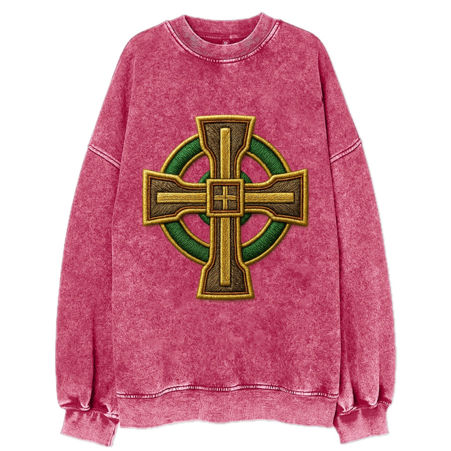 Durrow Cross - Vintage Sweatshirt - Pink