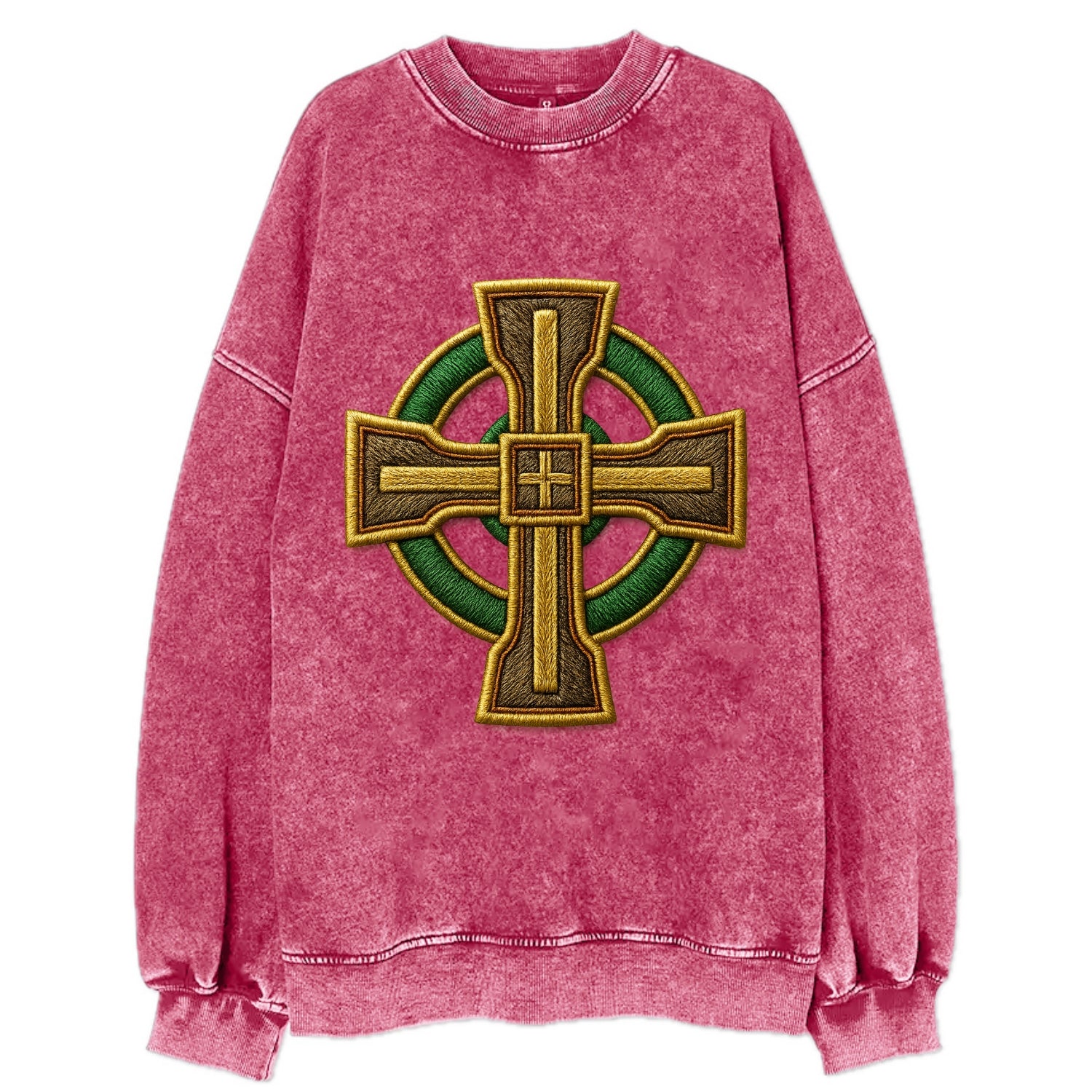 Durrow Cross - Vintage Sweatshirt - Pink