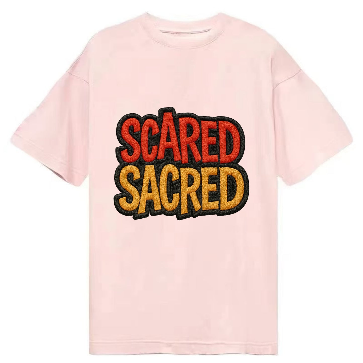 SCARED;SACRED JOURNEY Spiritual Purple Hat - Classic T-shirt - Pink