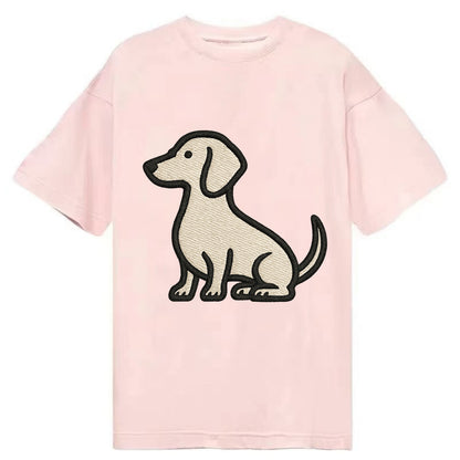 Dachshund - Long body profile view - Cla Classic T-shirt - Pink