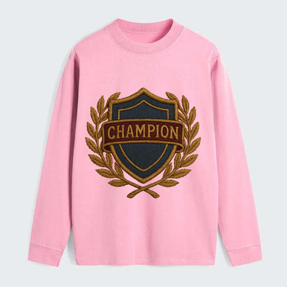 Champion Shield  - Classic Long Sleeve Shirt - Pink