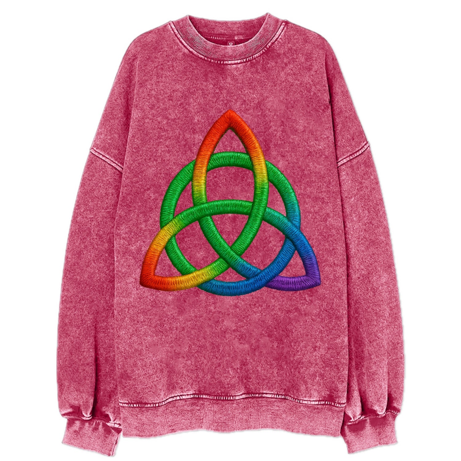 Triquetra  - Vintage Sweatshirt - Pink