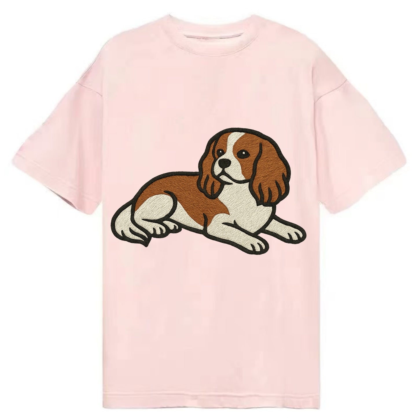 Cavalier King Charles Spaniel - Blenheim Classic T-shirt - Pink