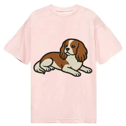 Cavalier King Charles Spaniel - Blenheim Classic T-shirt - Pink