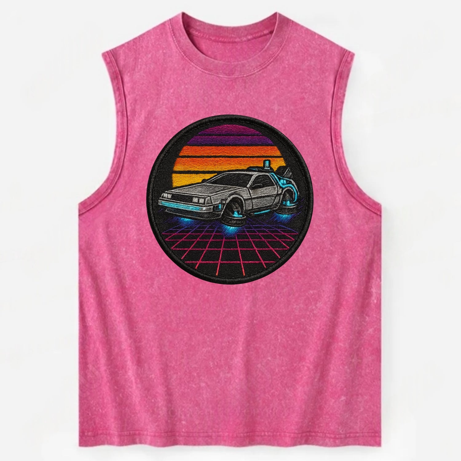 Retro Future - Vintage Washed Tank - Pink